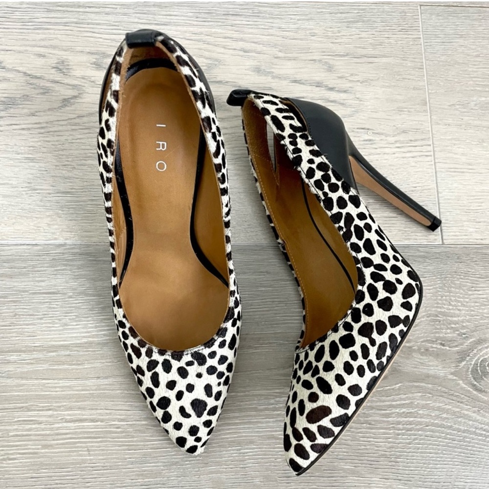 IRO Black and White Heels